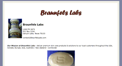 Desktop Screenshot of braunfelslabs.com