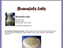 Tablet Screenshot of braunfelslabs.com